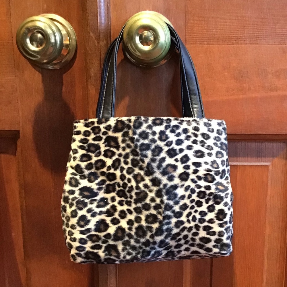 Nine west vegan leopard print purse